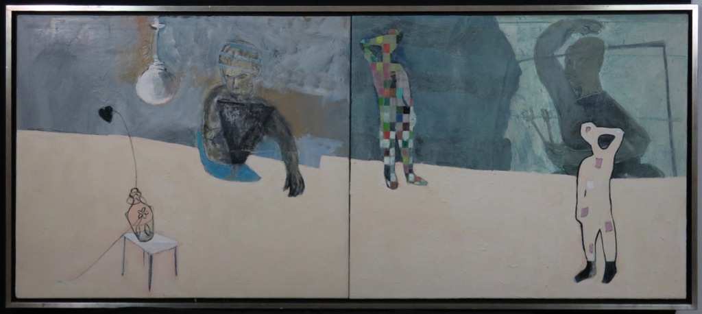 Udo Dziersk: Olieverf op doek, Schwarze Herzen lieben langer - Ingelijst (Groot) kopen? Bied vanaf 250!