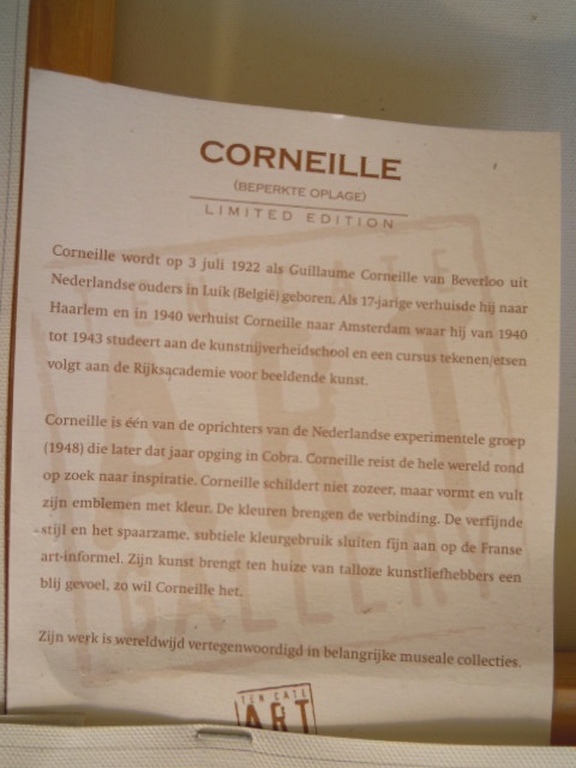 CORNEILLE limited edition op doek 2001 - 80 X 60 cm kopen? Bied vanaf 50!