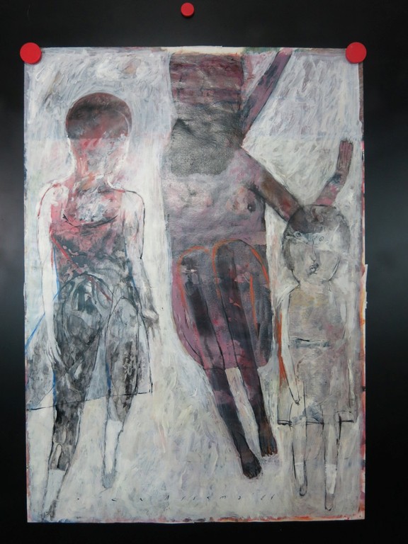 Co van Assema: Acryl op papier, Figuren kopen? Bied vanaf 1!