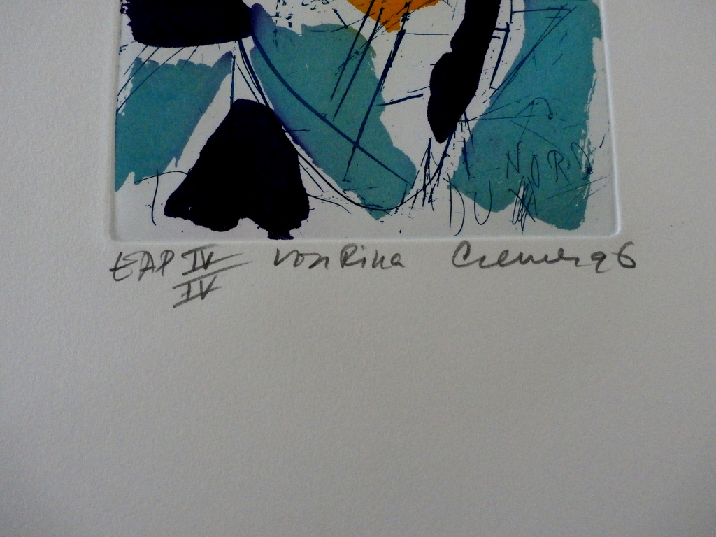 Jan Cremer - ets: Tulpe du Nora - met opdracht: Voor Rina (Berghuis) kopen? Bied vanaf 150!