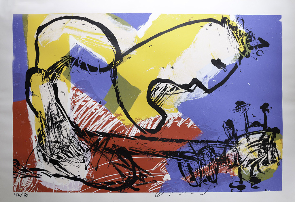 Herman Brood; Zeefdruk, De Gitarist kopen? Bied vanaf 150!