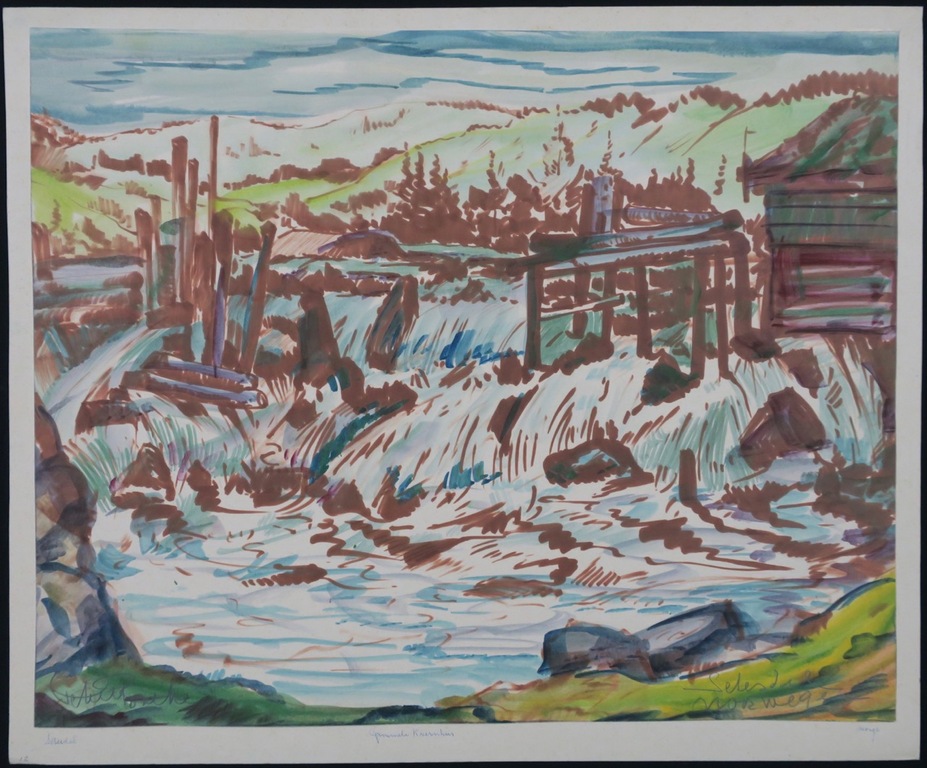 Peter van den Braken: Tekening op papier, Setesdal Noorwegen kopen? Bied vanaf 1!