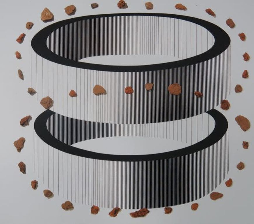 Yvonne Kracht: Zeefdruk, Cilinders met stenen kopen? Bied vanaf 35!