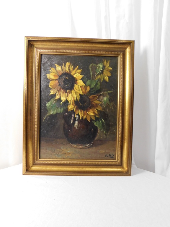 H. Endlich (1886-1948) - Zonnebloemen verkocht voor € 70!