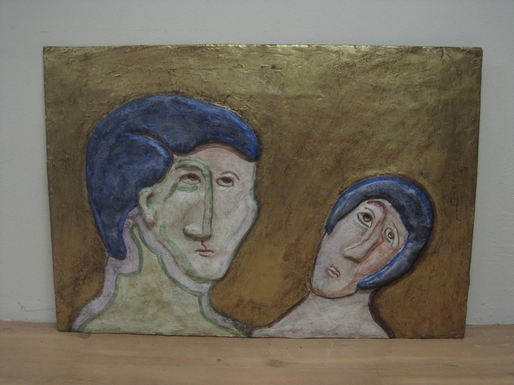 Juan Tajes (1946-) GROOT bas relief "Despures de Hacer" 2002  kopen? Bied vanaf 1!