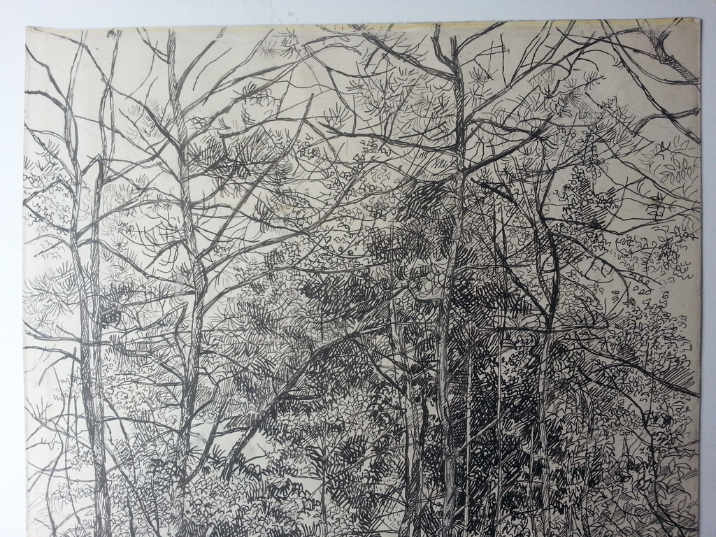 Herman Bieling - Inkt op karton - 1960 kopen? Bied vanaf 50!