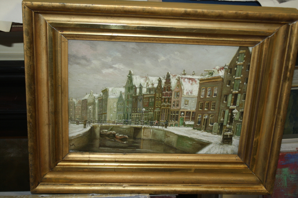 AMSTERDAM IN DE WINTER 1888 door HENDRIK van RINKHUYZEN 1868-1922 kopen? Bied vanaf 550!