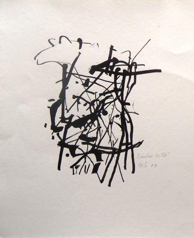 Willem Snitker: centre ville, originele tekening met gedicht van B. Schierbeek kopen? Bied vanaf 39!