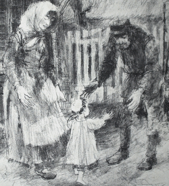 Nähe und Ferne (M.Buber) speciale litho 23/30,nieuwjaarsgroet 1982, met opdracht kopen? Bied vanaf 35!