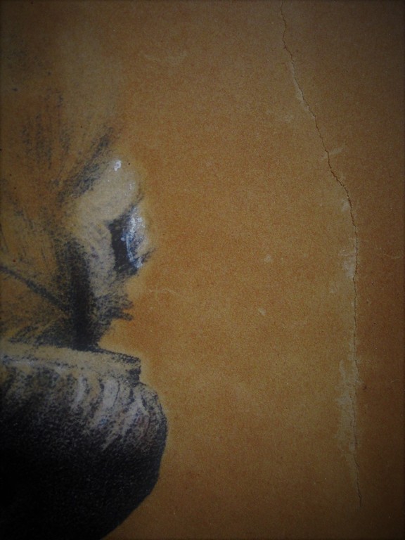 Fraai omstreeks 1900 geschilderd Pastel "Jonge dame met hoedje" W. Seymour  kopen? Bied vanaf 1!