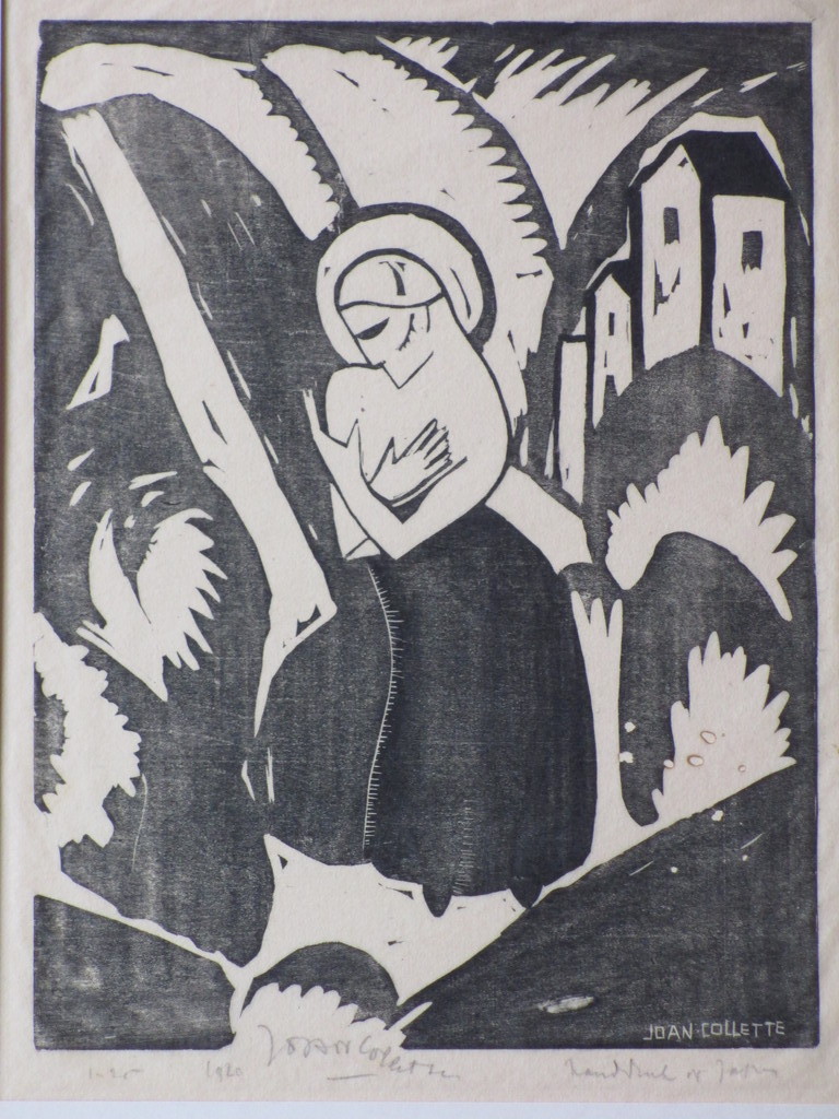 Joan Collette, Prediker, Houtsnede 1920 verkocht voor € 40!