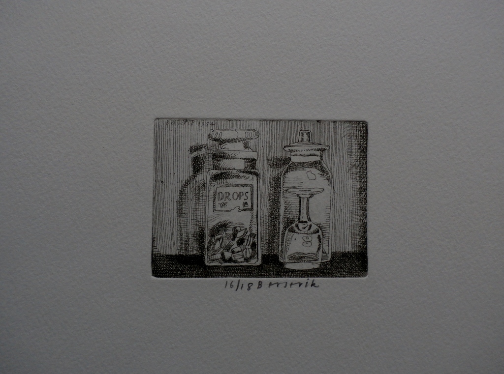 Herman Berserik, 4 handgesigneerde en genummerde etsen op 1 vel kopen? Bied vanaf 300!