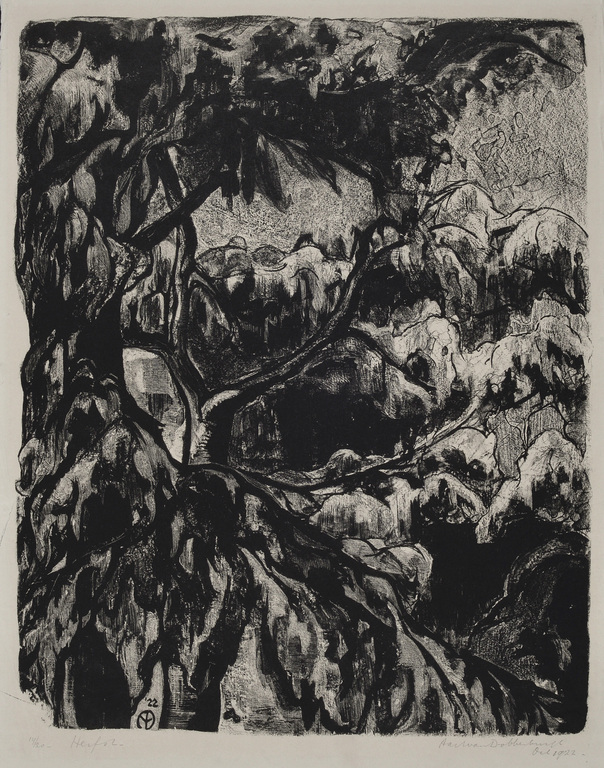 Aart van Dobbenburgh: Litho - Herfst - 1922 kopen? Bied vanaf 50!