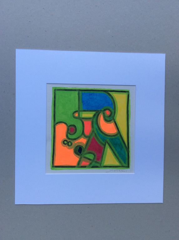 Jack Vissers, acryl op papier kopen? Bied vanaf 1!