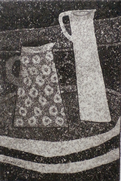 Willem Westbroek - Willem Westbroek - ets: stilleven - 1952 verkocht voor € 45!