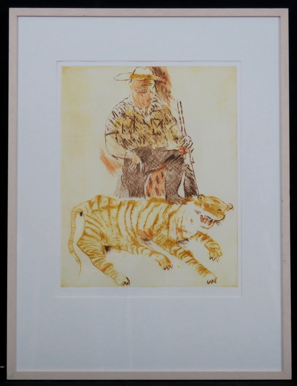 Robert Terwindt: Ets, Zonder titel - Ingelijst kopen? Bied vanaf 1!