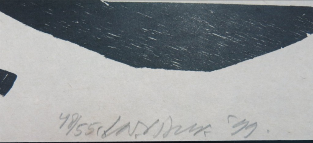 Carel Visser: Houtsnede op rijstpapier, Zonder titel kopen? Bied vanaf 40!