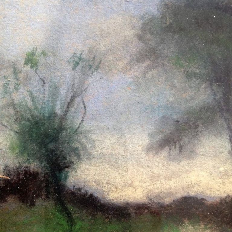 Onbekende Kunstenaar - pastel - landschap zonder titel kopen? Bied vanaf 1!