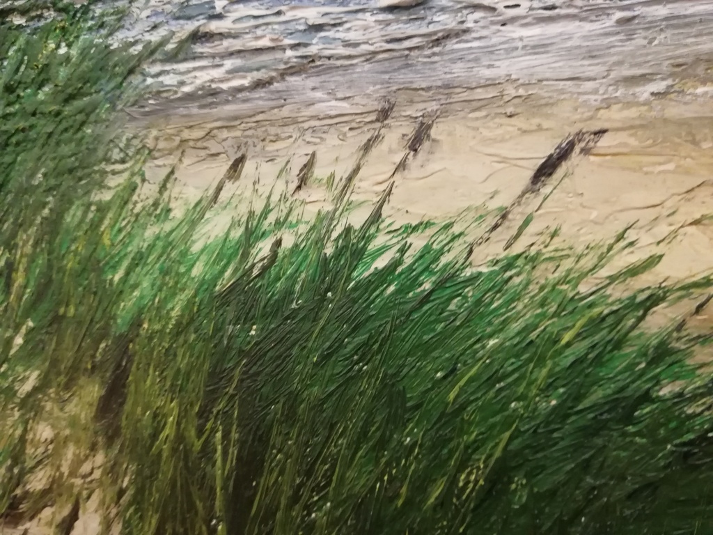 onbekend kunstenaar - olieverf op doek - Heist aan zee - duin en zee zicht kopen? Bied vanaf 50!