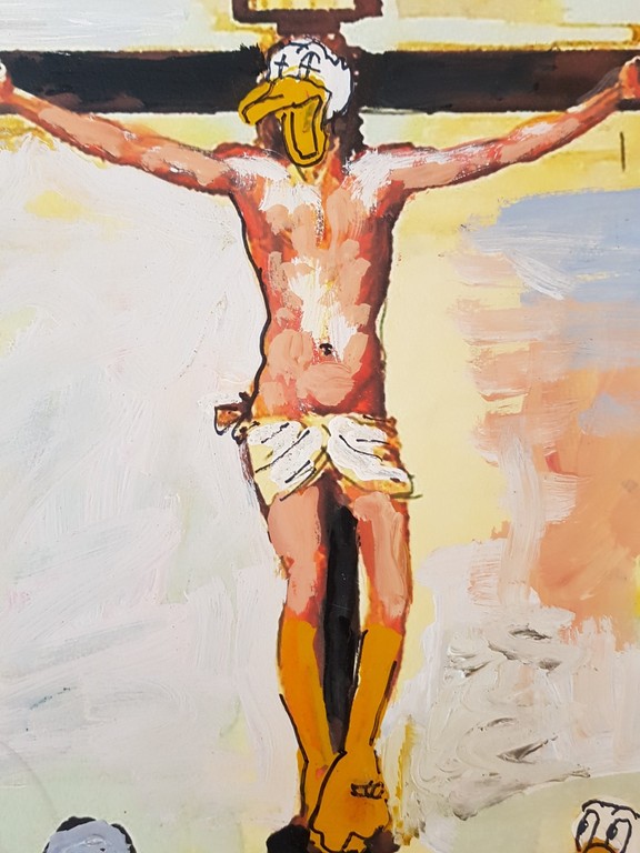 Peter Klashorst - origineel werk - serie Dagobert Duck kopen? Bied vanaf 1!