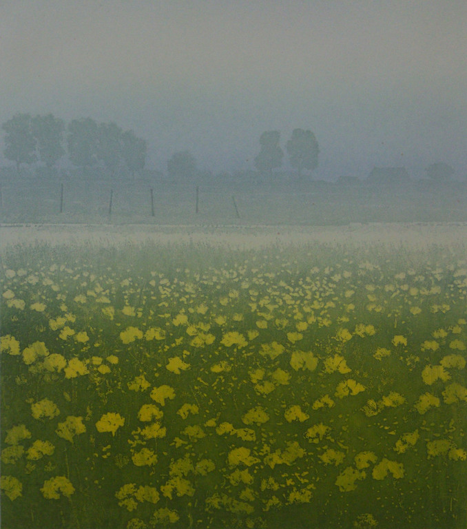 Elmar Gille, ets, Landschap a verkocht voor € 75!