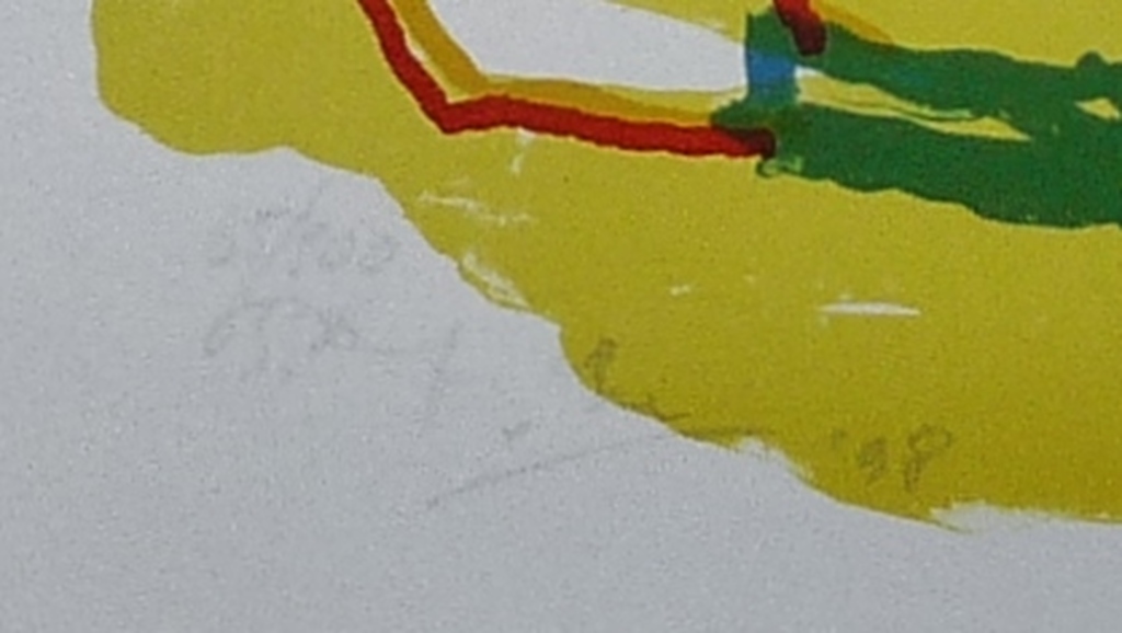 Pieter Defesche, kleurenlitho, zonder titel, 1998, oplage 100stuks kopen? Bied vanaf 50!