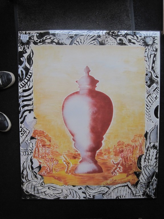 Willeke van Tijn (1939-) GROOT! olieverf op perspex  verkocht voor € 66!