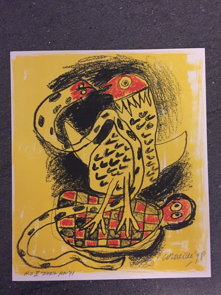 Corneille ( CoBrA ) H.C. zeefdruk/Litho  1998 verkocht voor € 65!