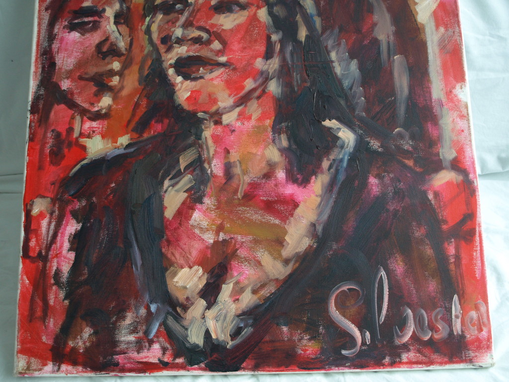 Silvester Peperkamp : Olieverf op linnen – Vrouwen - gesigneerd – ca 2000 kopen? Bied vanaf 1!