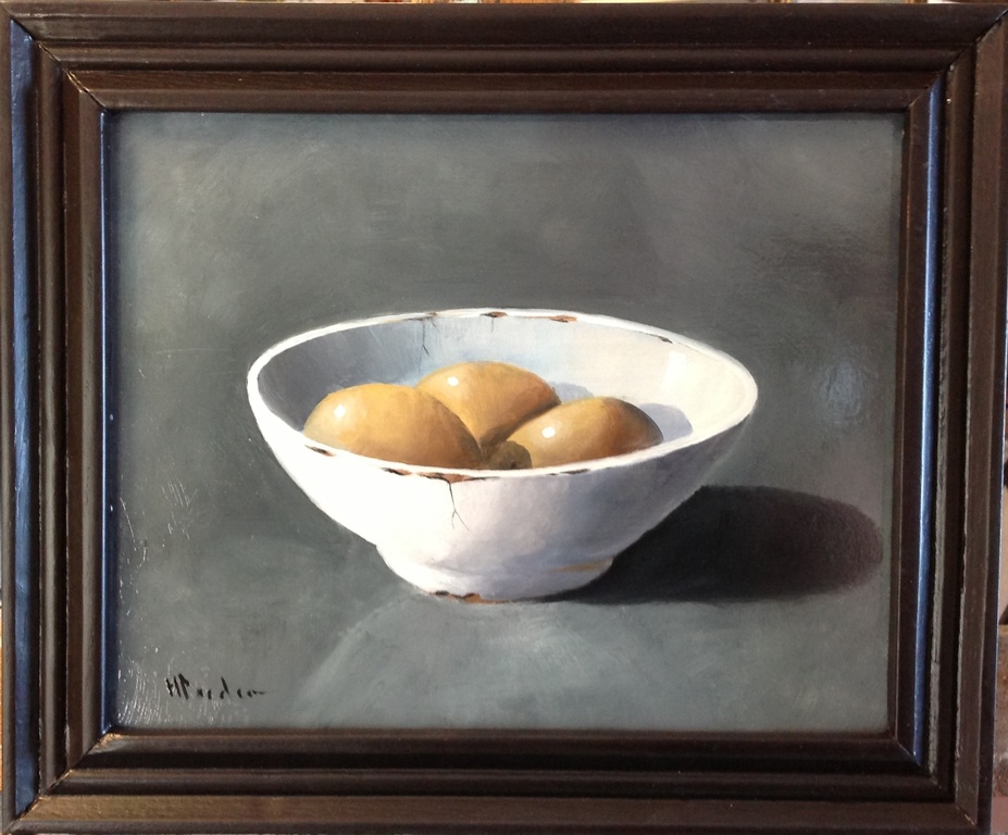 H Poeder olieverf op paneel eierschaaltje kopen? Bied vanaf 69!