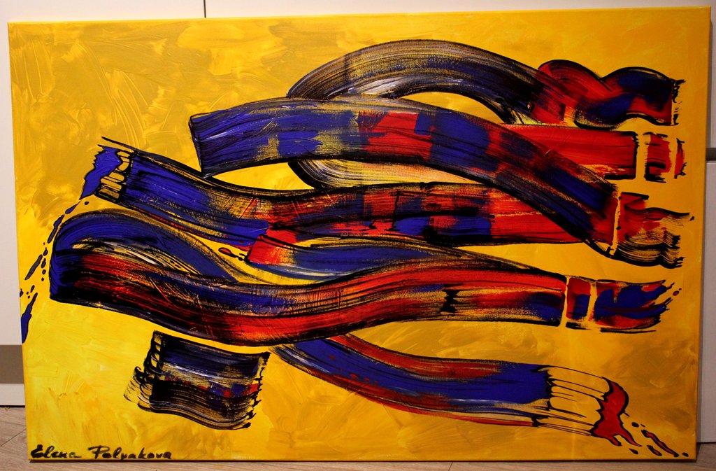 Elena Polyakova: Acrylverf op doek, Live paint kopen? Bied vanaf 90!