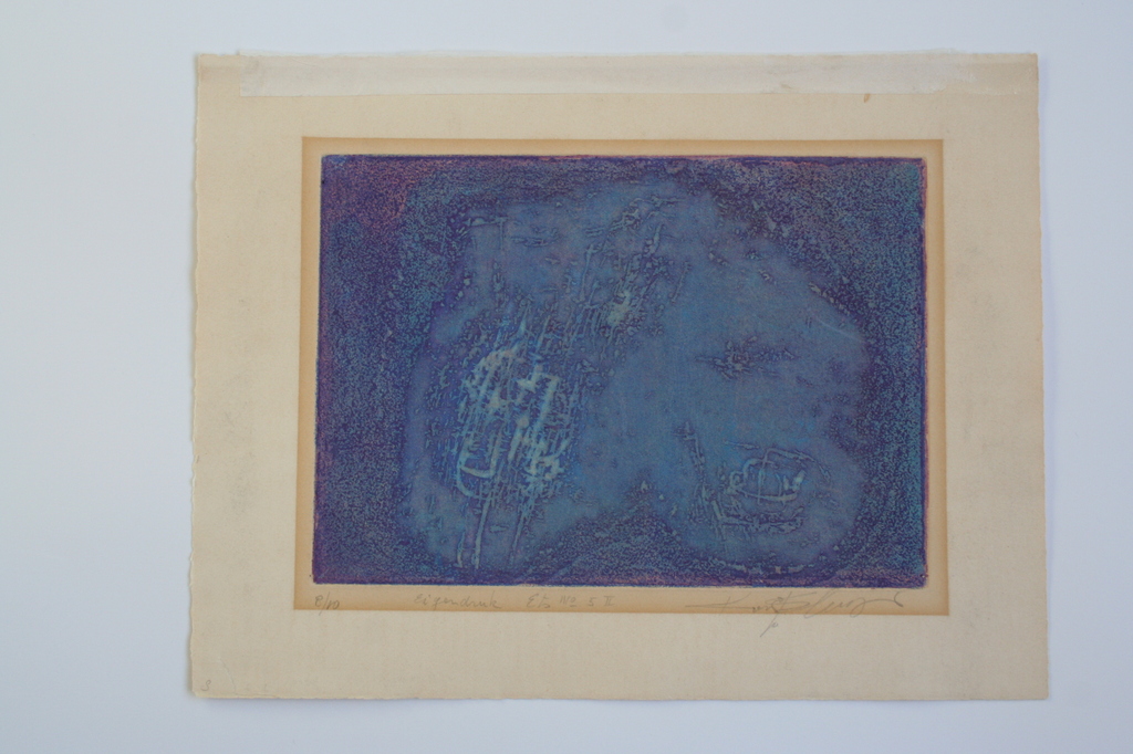 Koos van der Sluys, ets no 5 II genummerd 8/10, gesigneerd kopen? Bied vanaf 5!