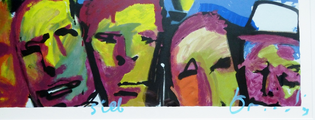 Herman Brood, ingelijste zeefdruk: Family Affair, handgesigneerd, voor  kopen? Bied vanaf 395!