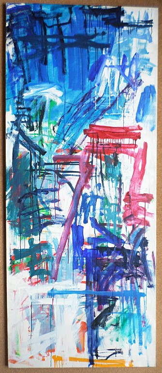 Mathieu Berden - Abstract, olieverf op doek (zeer groot) kopen? Bied vanaf 325!