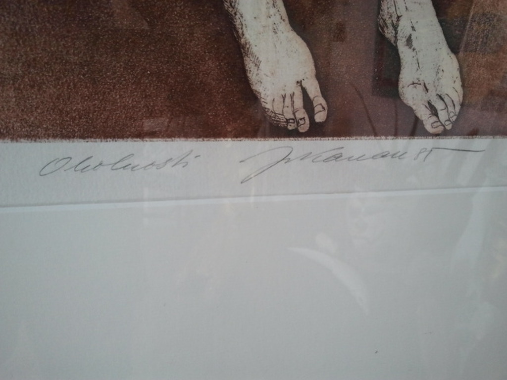 mythologische voorstelling, aquatint, onduidelijk gesigneerd, kopen? Bied vanaf 80!