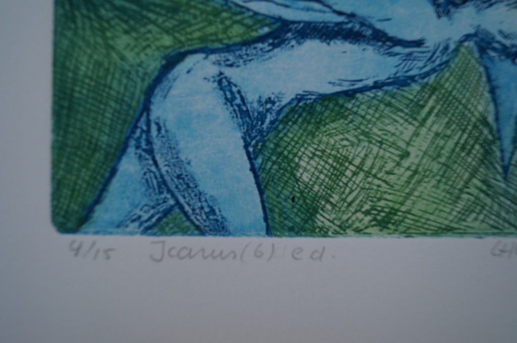 Loes Huis in 't Veld - ets - Icarus (6) e.d. - 15 ex. kopen? Bied vanaf 1!