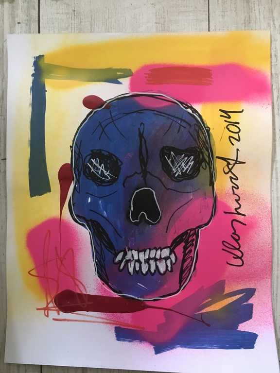 Peter Klashorst / skull  kopen? Bied vanaf 1!