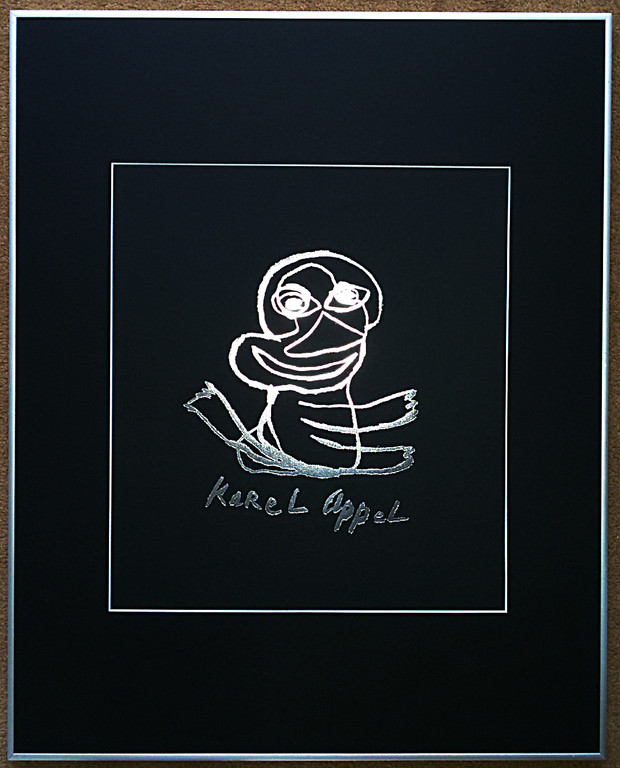 Karel Appel - Het gezicht van Appel, zeefdruk (mooi ingelijst) kopen? Bied vanaf 250!
