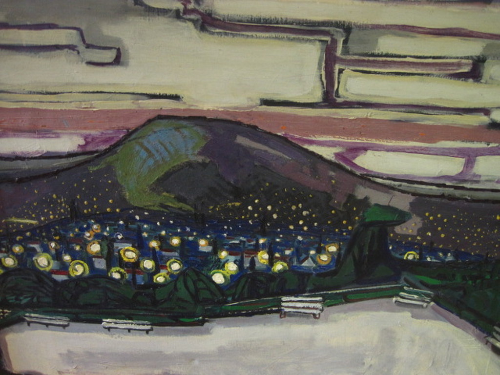 Fascinerend Bergense School olieverf 1955 "Schoorlse Duinen" van Ad. Selhorst verkocht voor € 150!