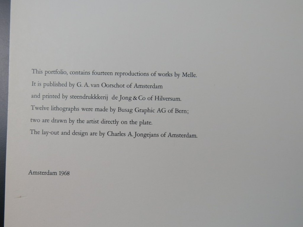 Melle Oldeboerrigter: Portfolio: 14 litho's uit 1968 kopen? Bied vanaf 100!