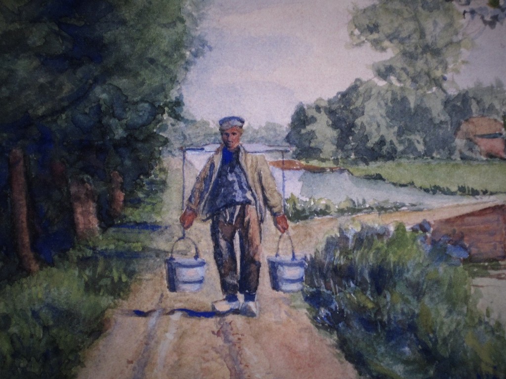 Haagse school ! Hendrikus M. Horrix (1845-1923) - "Boer op pad" gesigneerd kopen? Bied vanaf 1!