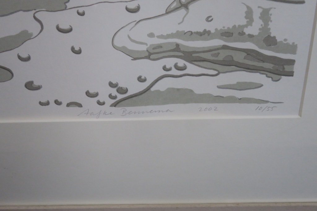 Aafke Bennema: Zeefdruk, Z.T. - Ingelijst kopen? Bied vanaf 1!