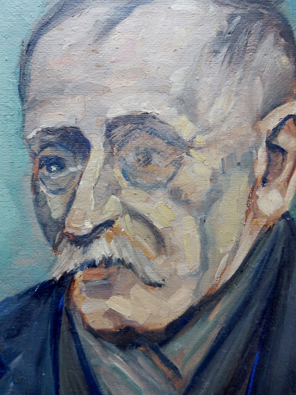 Job Frese (1914-1986) - Olieverf - Portret oude man kopen? Bied vanaf 1!
