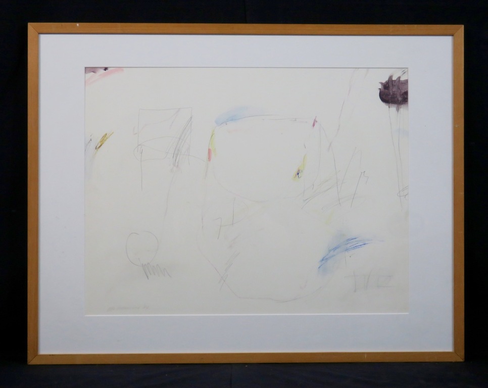 Otto Hetterscheid: Tekening, Zonder titel - Ingelijst kopen? Bied vanaf 100!