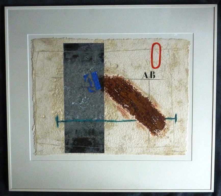 ‘Dynamique en brun’ – carborundum ets – 2001 – gesingeerd - ingelijst kopen? Bied vanaf 250!
