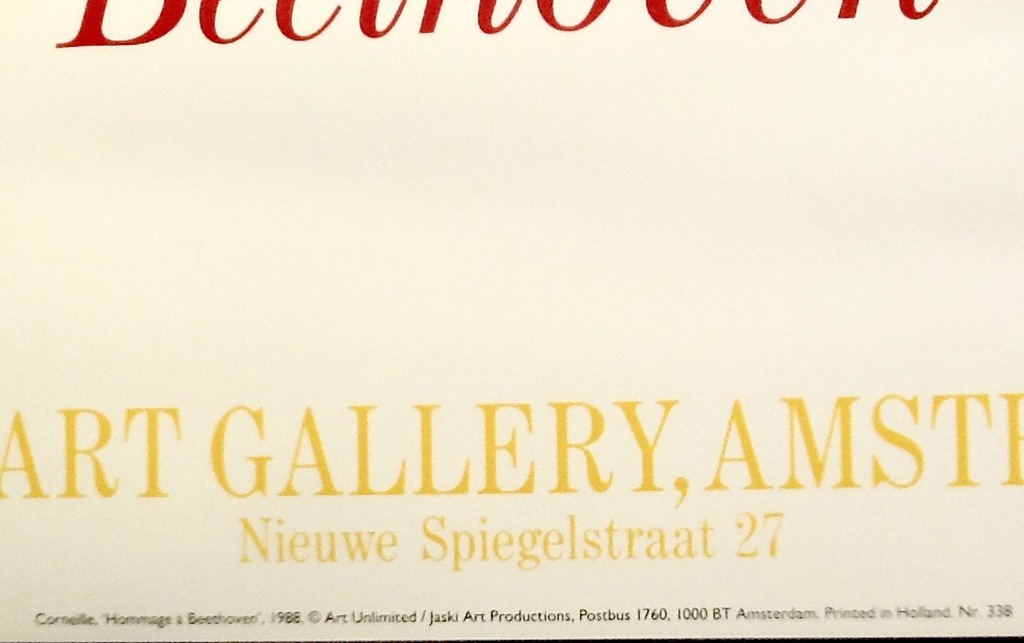 Corneille, Hommage á Beethoven, tentoonstellingsaffiche hero at Galerie Jaski kopen? Bied vanaf 1!