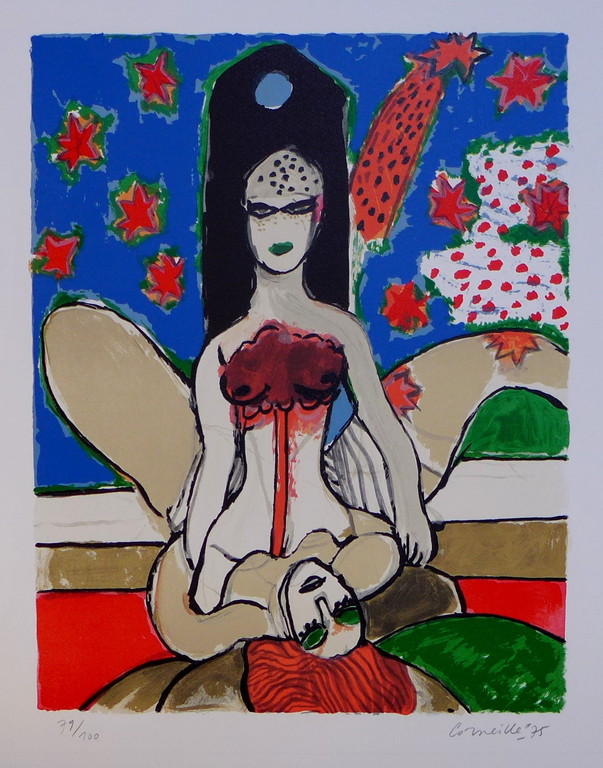 Cornneille, zeefdruk uit 1975 kopen? Bied vanaf 1!