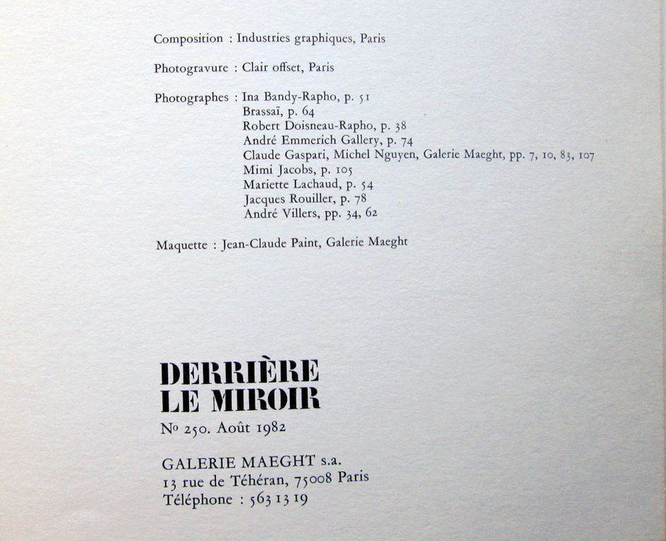 KONRAD KLAPHECK - Originele Litho uit de Derriere le Miroir 250 / 1982.&nbsp;Zeldzaam kopen? Bied vanaf 73!