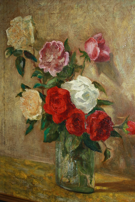 Johannes Mondt  - ROZEN STILLEVEN - haagse school verkocht voor € 115!