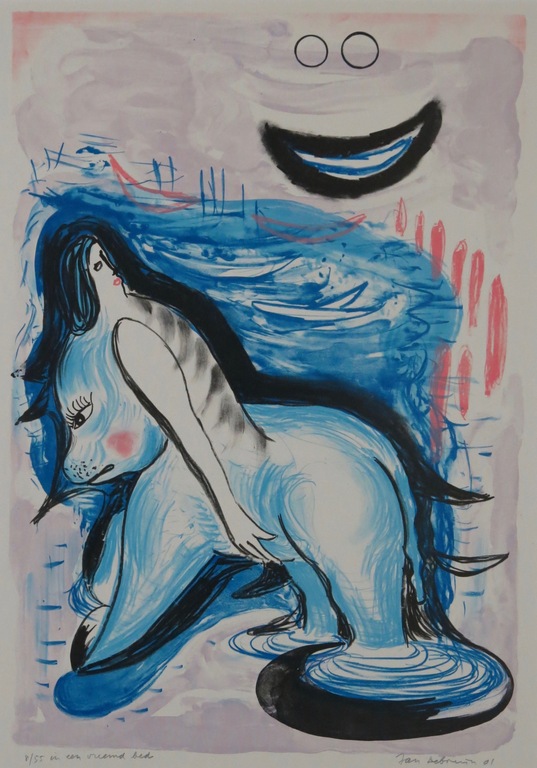 Jan de Bruin: Litho, In een vreemd bed kopen? Bied vanaf 20!